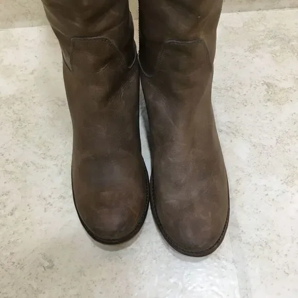 FRYE LEATHER PAIGE TALL RIDING BOOTS - Picture 8 of 14